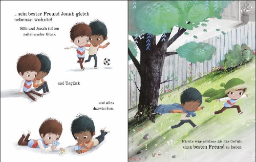 Buchcover und Innenansicht für das Buch: Milo's Monster - Big Bright Feelings