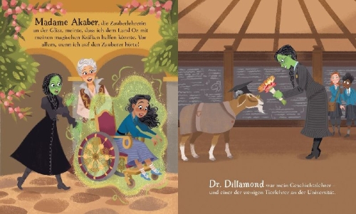 Buchcover und Innenansicht für das Buch: I am Elphaba; I am Glinda; I am Fiyero; We are Shiz