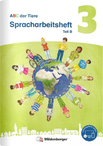 Buchcover und Innenansicht für das Buch: ABC der Tiere 3 Neubearbeitung - Spracharbeitsheft