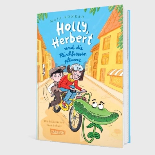 Buchcover und Innenansicht für das Buch: Holly, Herbert und die Fleischfresserpflanze
