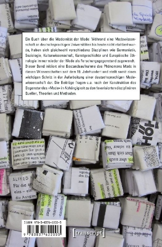 Buchcover und Innenansicht für das Buch: Die Wissenschaften der Mode