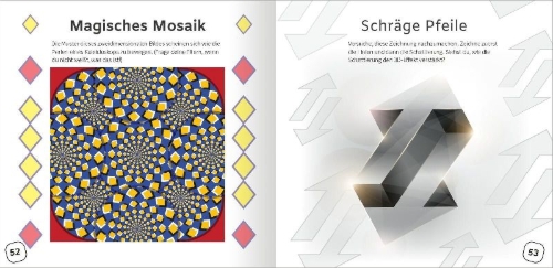 Buchcover und Innenansicht für das Buch: Optische Täuschungen