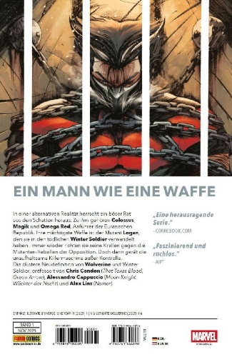 Buchcover und Innenansicht für das Buch: Ultimate Universe: One Year in (2025) #1 (II); Ultimate Wolverine (2025) #1-#6