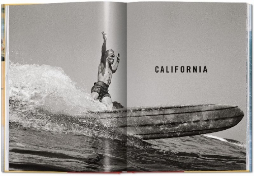 Buchcover und Innenansicht für das Buch: LeRoy Grannis. Surf Photography of the 1960s and 1970s