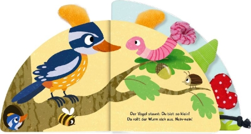 Buchcover und Innenansicht für das Buch: Fühl mal, wer ist da? Kribbelkrabbel