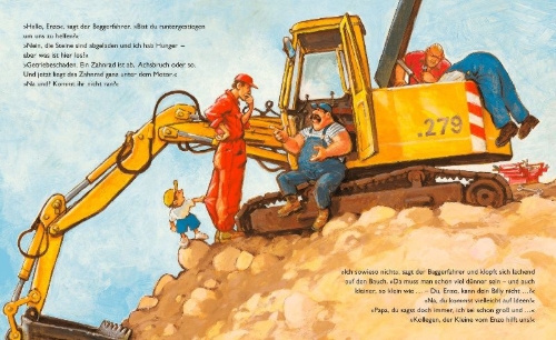 Buchcover und Innenansicht für das Buch: Bagger Billy