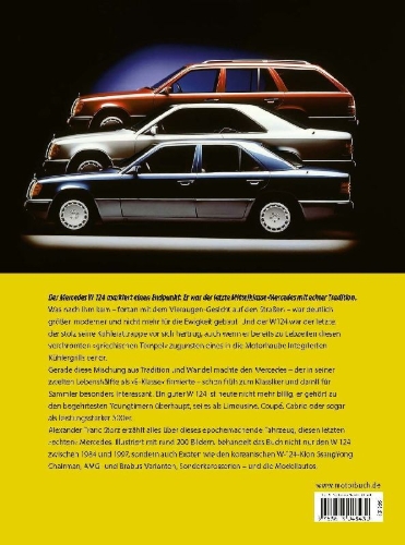 Buchcover und Innenansicht für das Buch: Mercedes-Benz W 124