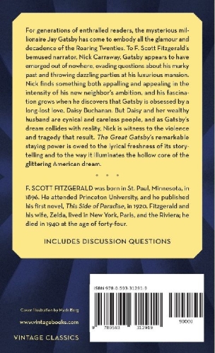 Buchcover und Innenansicht für das Buch: The Great Gatsby