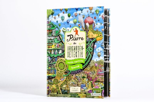 Buchcover und Innenansicht für das Buch: Pierre the Maze Detective: The Hunt for the Maze Pyramid