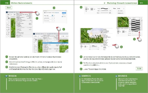 Buchcover und Innenansicht für das Buch: Photoshop Elements 2026 - Bild für Bild erklärt