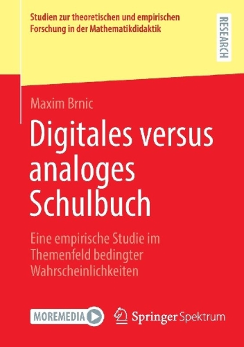 Buchcover und Innenansicht für das Buch: Digitales versus analoges Schulbuch