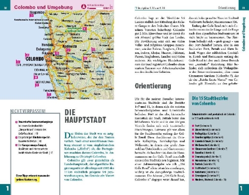 Buchcover und Innenansicht für das Buch: Reise Know-How Reiseführer Sri Lanka