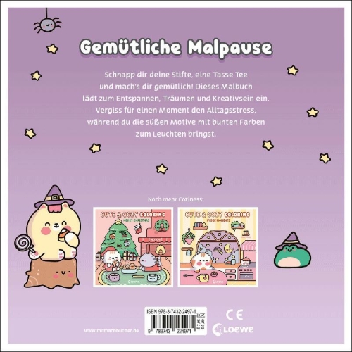 Buchcover und Innenansicht für das Buch: Petits Bonheurs - Spooky