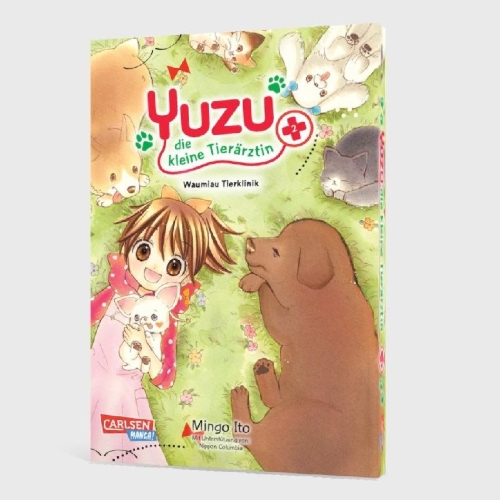Buchcover und Innenansicht für das Buch: Yuzu no Dobutsu Karte