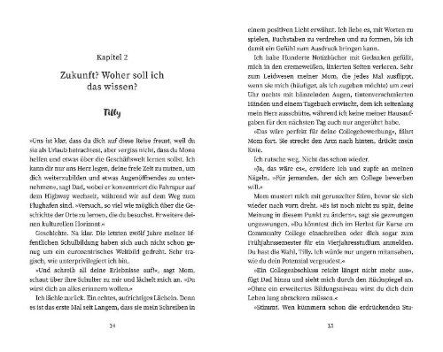 Buchcover und Innenansicht für das Buch: Tilly in Technicolor