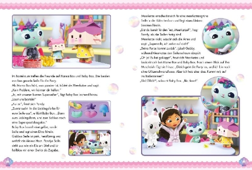 Buchcover und Innenansicht für das Buch: Gabby's Dollhouse: Zauberhafte Meerjungfrauen-Abenteuer