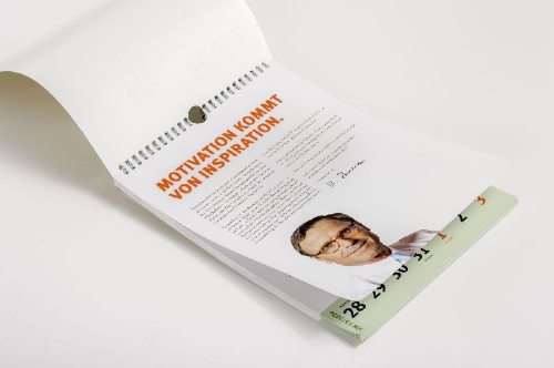 Buchcover und Innenansicht für das Buch: Fit und gesund durchs Jahr - Der Strunz-Wochenkalender 2027