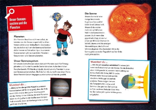 Buchcover und Innenansicht für das Buch: Die drei ??? Kids Diebstahl im All