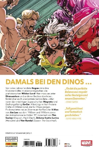 Buchcover und Innenansicht für das Buch: Rogue: The Savage Land (2025) #1-#5