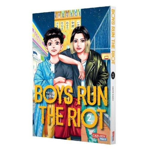 Buchcover und Innenansicht für das Buch: Boys Run the Riot