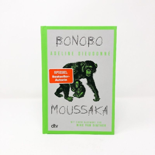 Buchcover und Innenansicht für das Buch: Bonobo Moussaka