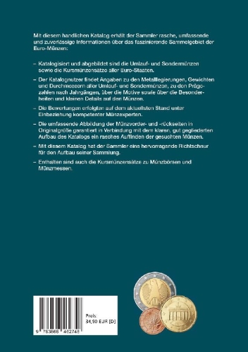Buchcover und Innenansicht für das Buch: Die Euro-Münzen