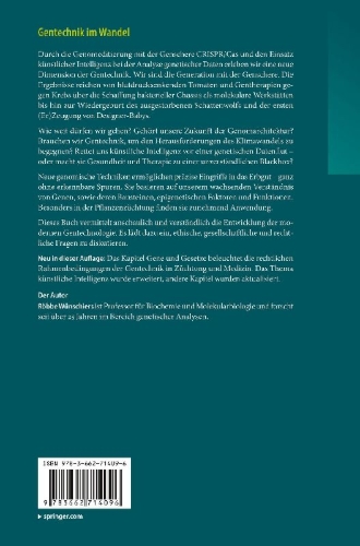Buchcover und Innenansicht für das Buch: Gentechnik im Wandel