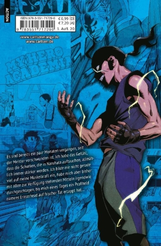 Buchcover und Innenansicht für das Buch: Vigilante: Boku no Hero Academia Illegals