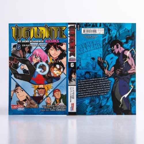 Buchcover und Innenansicht für das Buch: Vigilante: Boku no Hero Academia Illegals