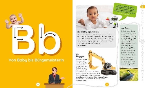 Buchcover und Innenansicht für das Buch: Das Duden Kinderlexikon