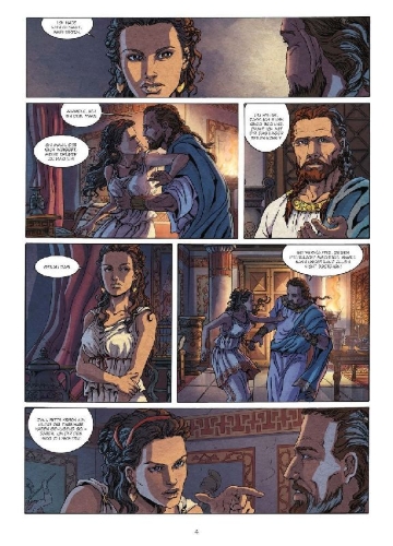 Buchcover und Innenansicht für das Buch: Mythen der Antike: Herakles (Graphic Novel)