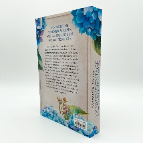 Buchcover und Innenansicht für das Buch: Hortensientage
