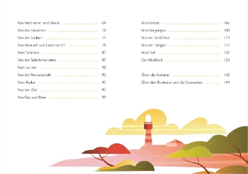 Buchcover und Innenansicht für das Buch: The Prophet. Foreword of Rupi Kaur