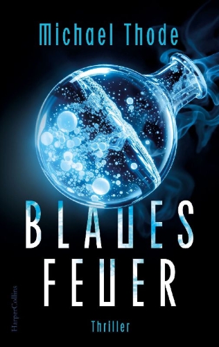 Buchcover und Innenansicht für das Buch: Blaues Feuer