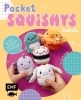 Buchcover und Innenansicht für das Buch: Pocket-Squishys häkeln - Kleine Plüschtiere für Squishmallow- und Micromallow-Fans