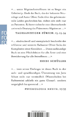 Buchcover und Innenansicht für das Buch: Migräne