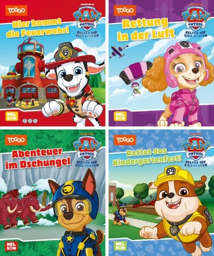 Buchcover und Innenansicht für das Buch: Nelson Mini-Bücher: 4er PAW Patrol 33-36
