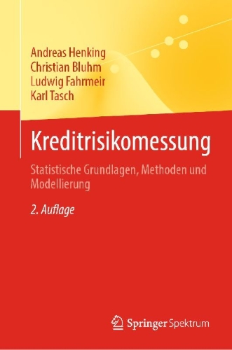 Buchcover und Innenansicht für das Buch: Kreditrisikomessung