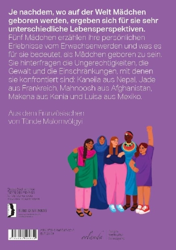 Buchcover und Innenansicht für das Buch: Naître fille
