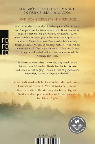 Buchcover und Innenansicht für das Buch: Arminius: Der blutige Verrat