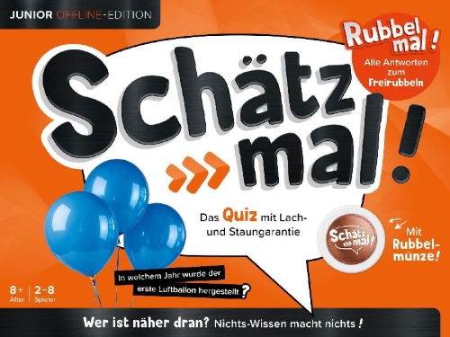 Buchcover und Innenansicht für das Buch: Schätz mal! Junior Offline-Edition