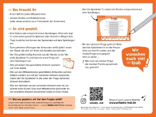 Buchcover und Innenansicht für das Buch: Schätz mal! Junior Offline-Edition