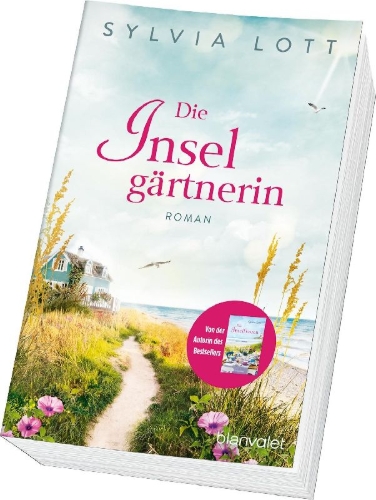 Buchcover und Innenansicht für das Buch: Die Inselgärtnerin