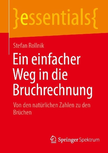 Buchcover und Innenansicht für das Buch: Ein einfacher Weg in die Bruchrechnung