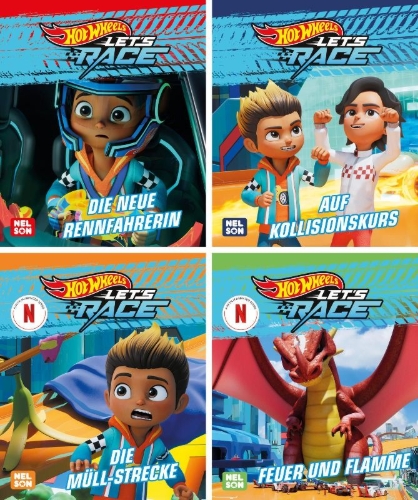 Buchcover und Innenansicht für das Buch: Nelson Mini-Bücher: 4er Hot Wheels 1-4