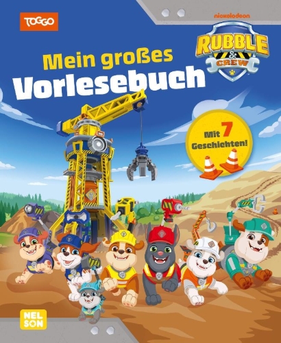 Buchcover und Innenansicht für das Buch: Rubble & Crew: Rubble & Crew: Mein großes Vorlesebuch