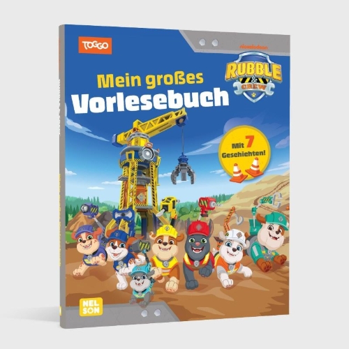 Buchcover und Innenansicht für das Buch: Rubble & Crew: Rubble & Crew: Mein großes Vorlesebuch