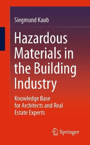 Buchcover und Innenansicht für das Buch: Hazardous materials in the building industry