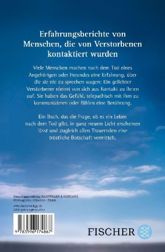 Buchcover und Innenansicht für das Buch: Trost aus dem Jenseits