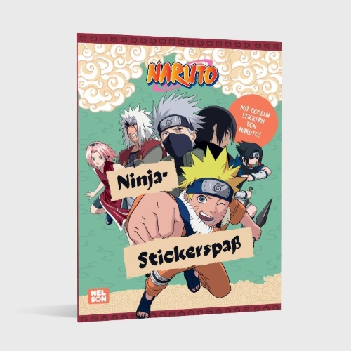 Buchcover und Innenansicht für das Buch: Naruto: Ninja-Stickerspaß
